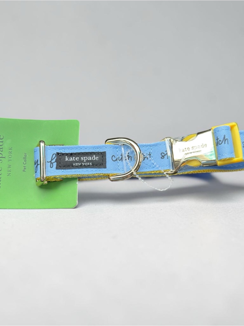 Kate Spade New York Blue Dog Collar NWT Stay Curious Pet Accessory